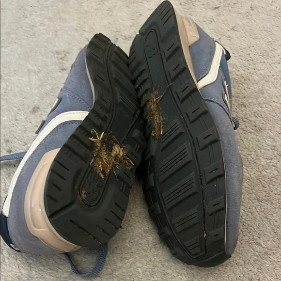 New Balance Gray and Blue Retro Sneakers - Picture 3 of 3